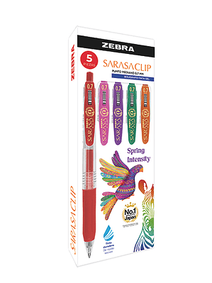 Bolígrafo de gel ZEBRA Sarasa clip media