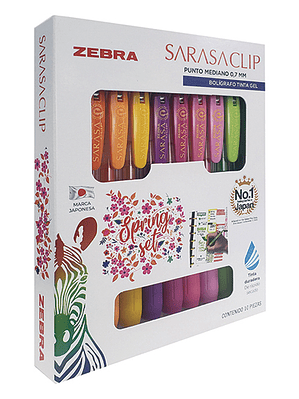 LM-Bolígrafo de gel ZEBRA Sarasa clip me