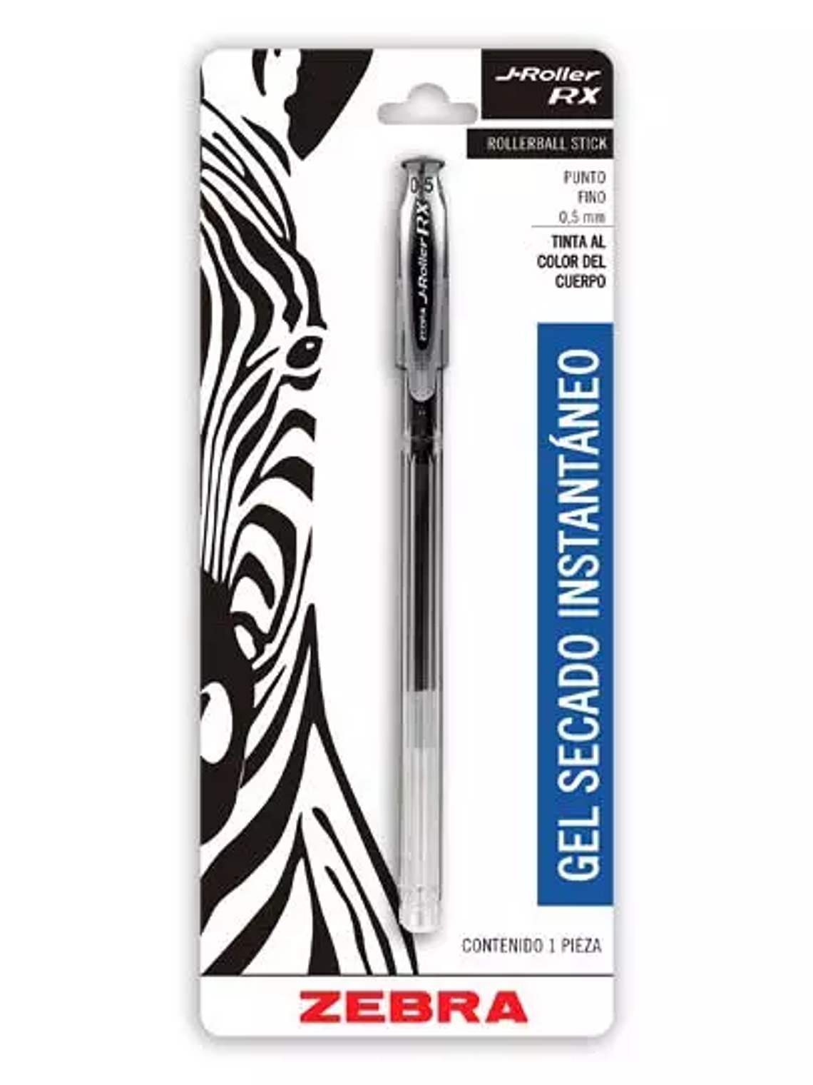 Bolígrafo de gel ZEBRA J Roller RX punto 1