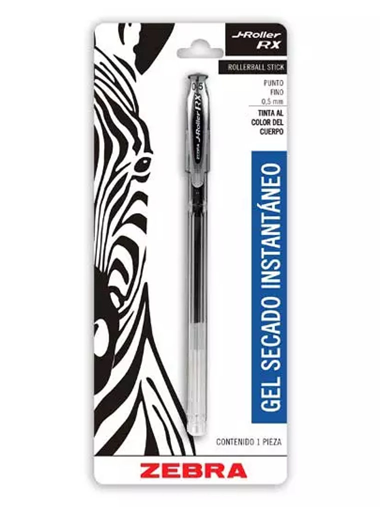 Bolígrafo de gel ZEBRA J Roller RX punto 1