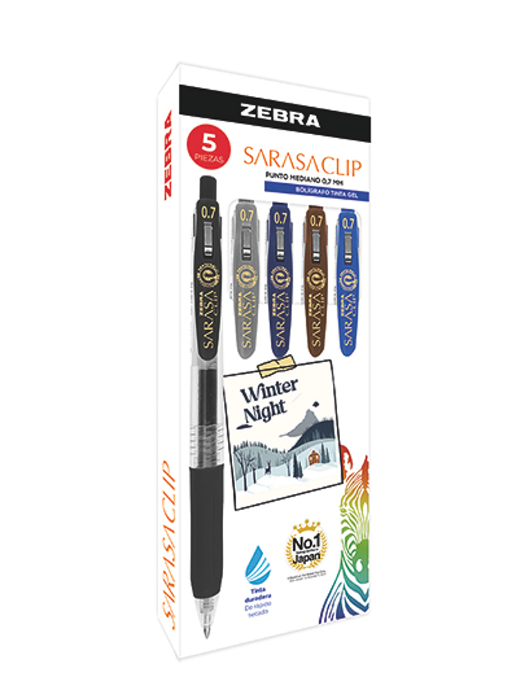 LM-Bolígrafo de gel ZEBRA Sarasa clip me 1