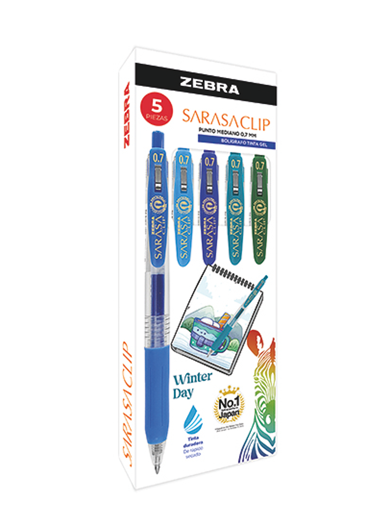 LM-Bolígrafo de gel ZEBRA Sarasa clip me 1