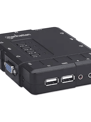 Switch Manhattan kvm compacto 4 puert.