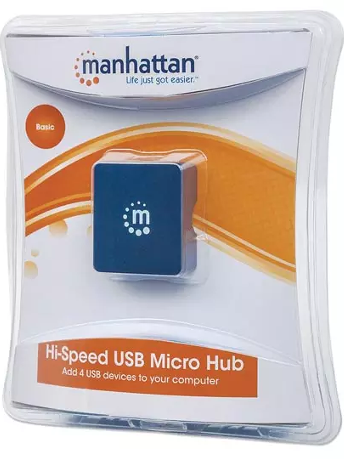 Hub Manhattan USB v2.0 4 puertos micro 1