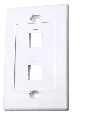 Tapa Intellinet (faceplate) 2 puertos co