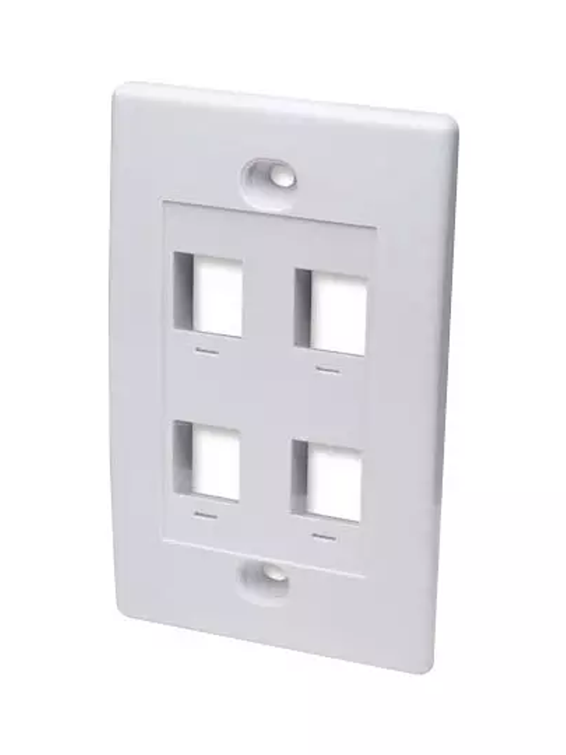 Tapa Intellinet (faceplate) 4 puertos co 1