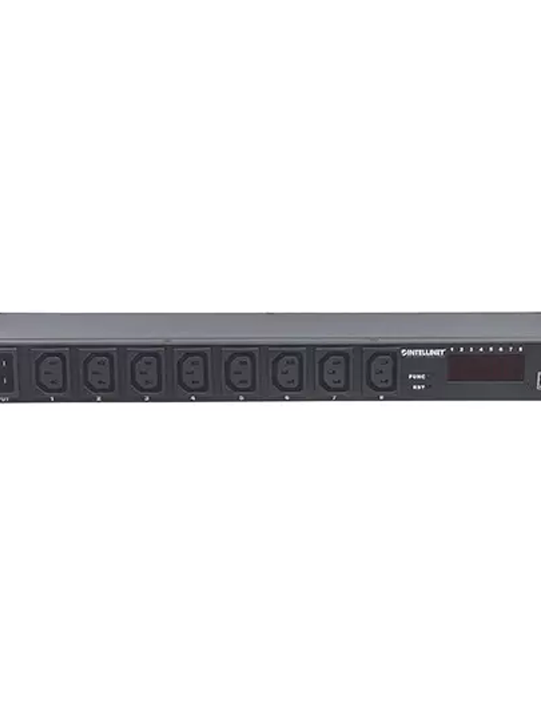 BARRA PDU 8 CONT GAB/RACK 19 1U 1