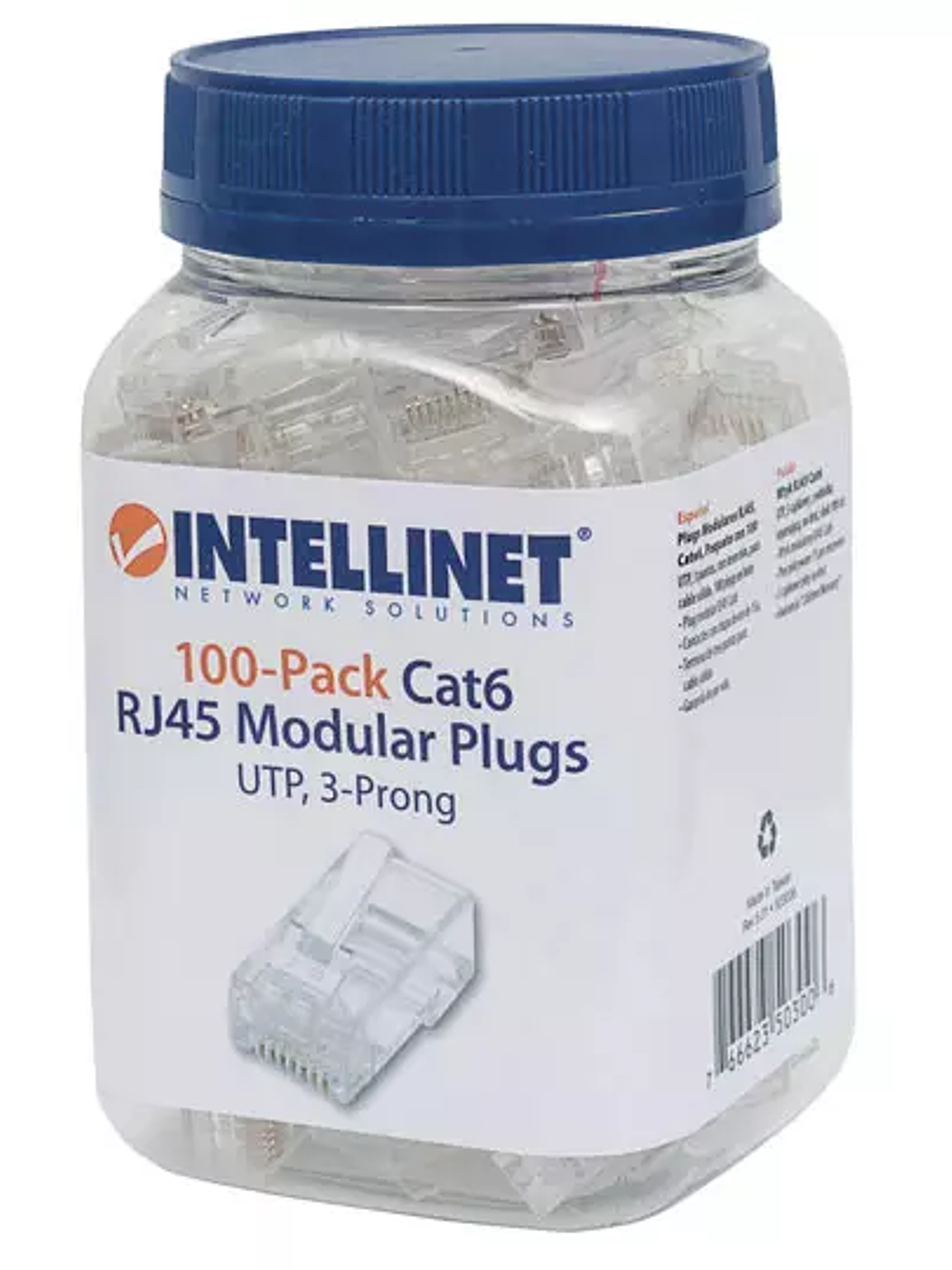 Plug Intellinet RJ45 CAT 6 UTP solido 10 1