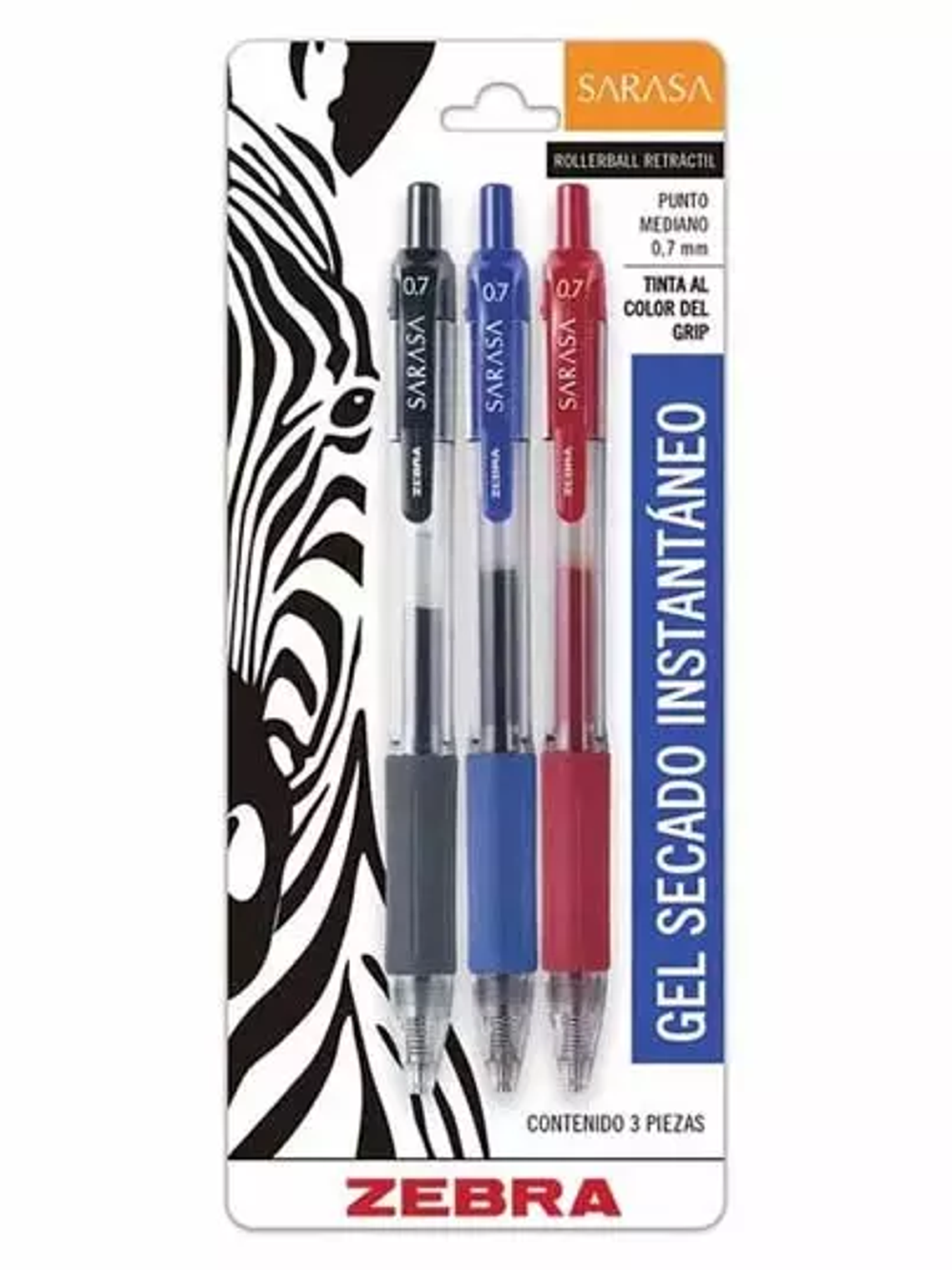 Bolígrafo de gel ZEBRA SARASA punto medi 1