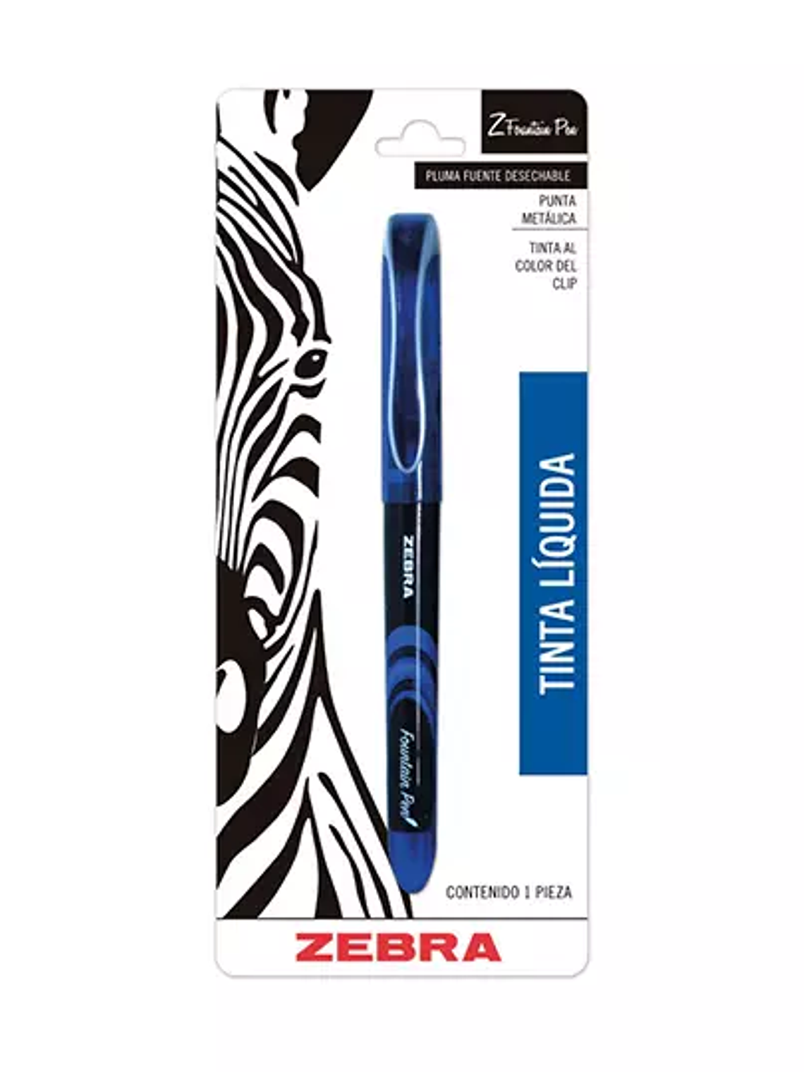 Pluma fuente ZEBRA Z-Fountain tinta líqu 1