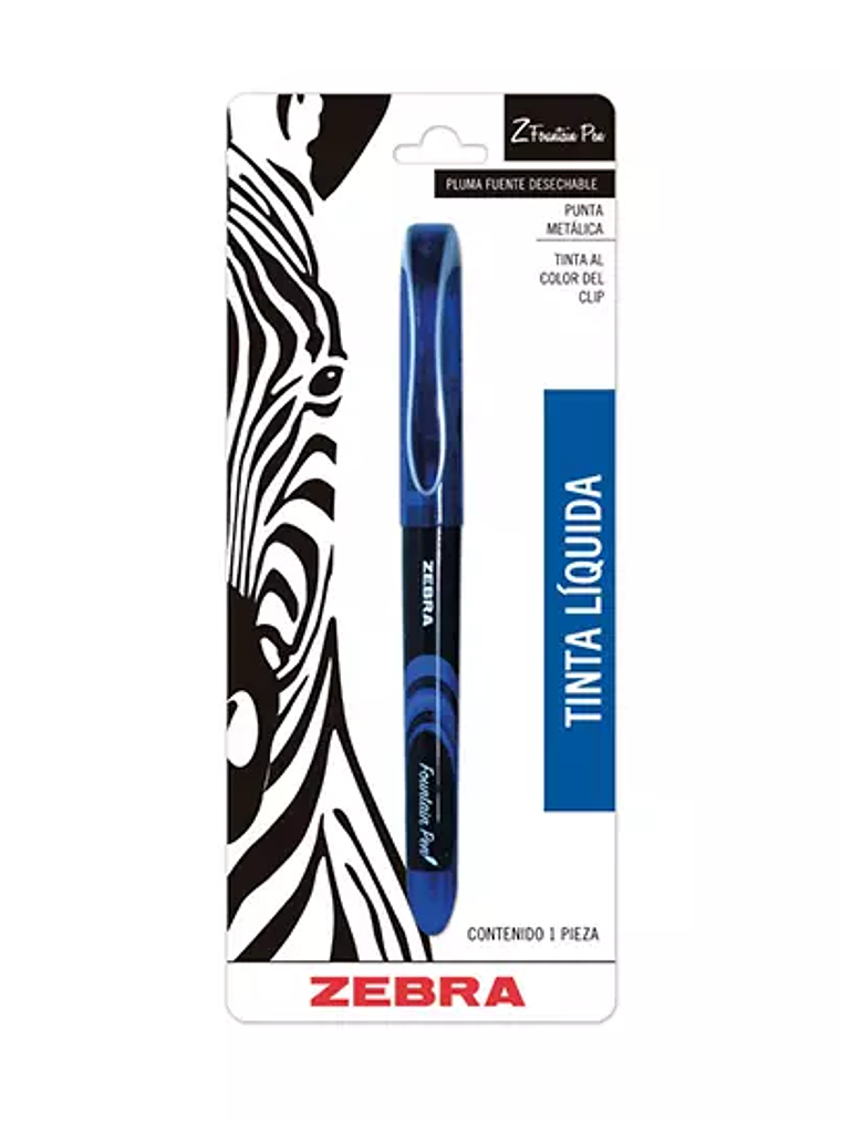 Pluma fuente ZEBRA Z-Fountain tinta líqu 1