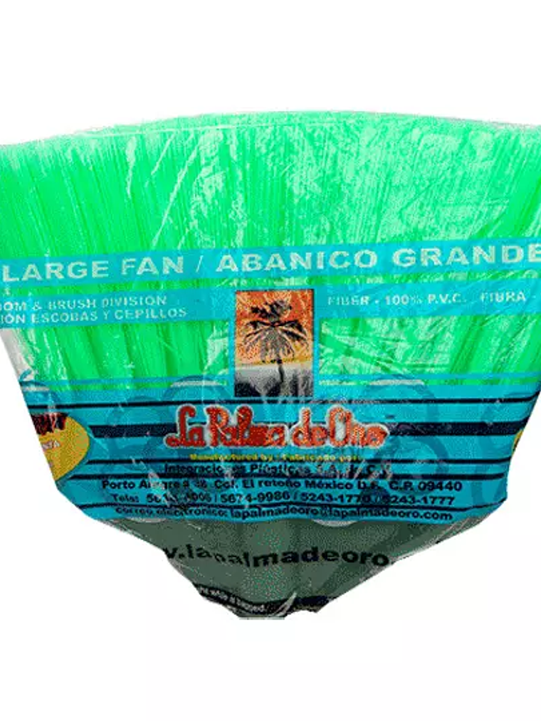Escoba tipo abanico Palma de oro tamaño 1