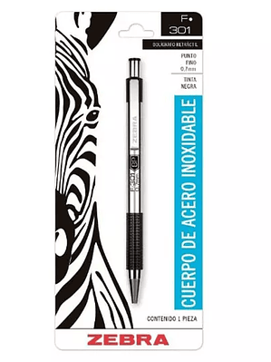 Bolígrafo ZEBRA F-301 punto fino 0.7 mm