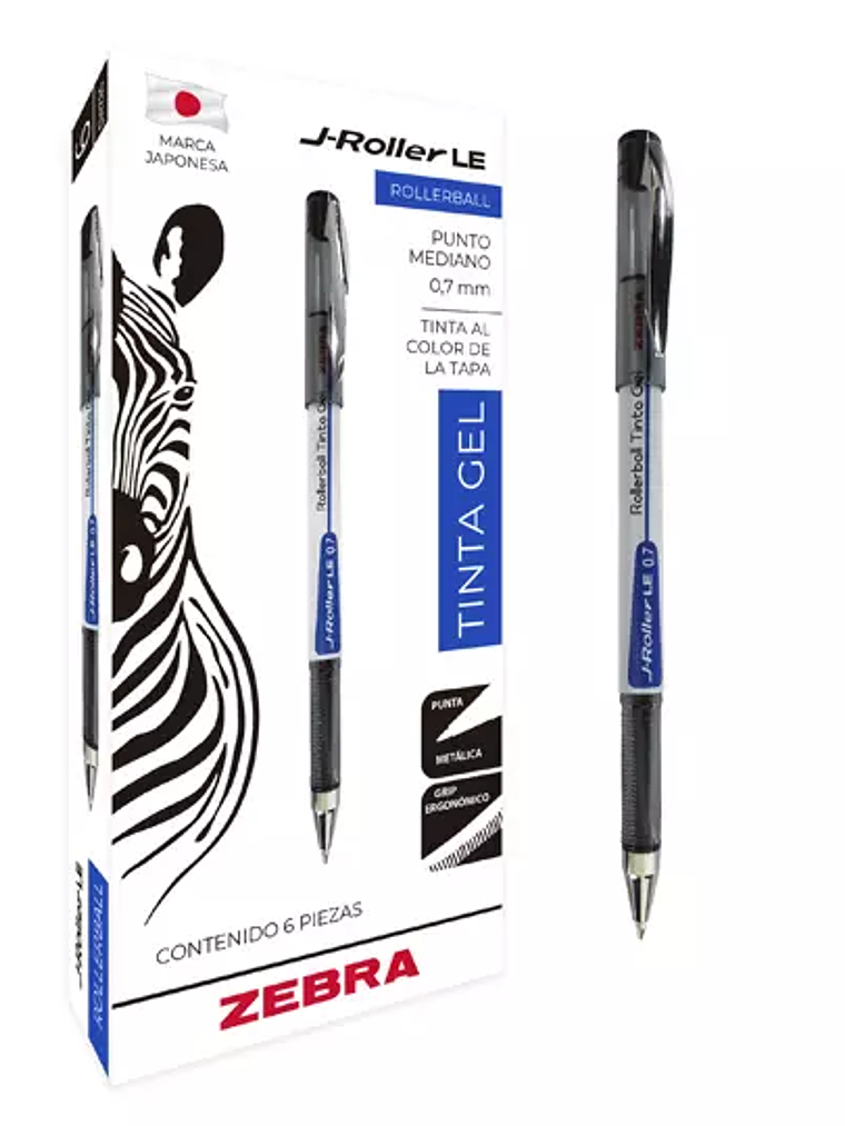 Bolígrafo de gel ZEBRA J-Roller LE punto 1