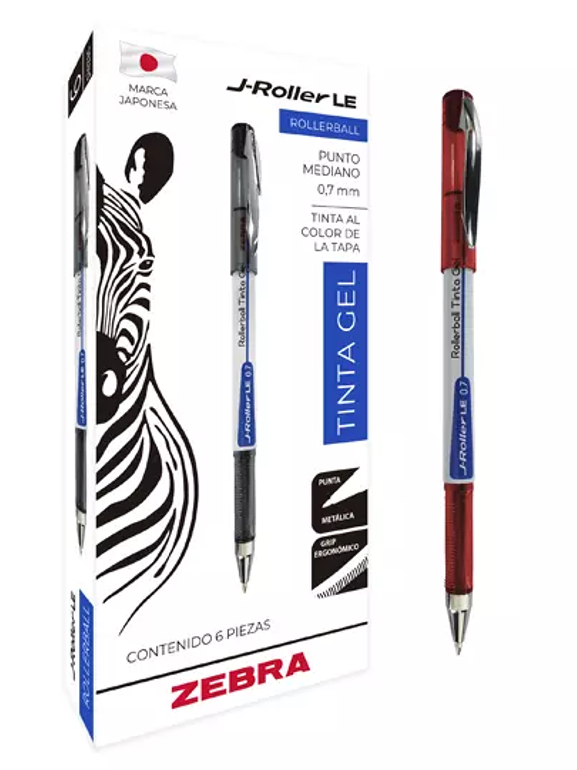 Bolígrafo de gel ZEBRA J-Roller LE punto 1