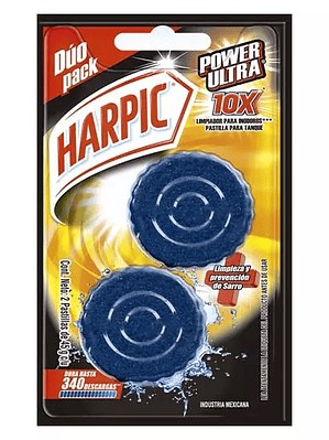 HARPIC PASTILLA AZUL DUO PACK BLISTER CO