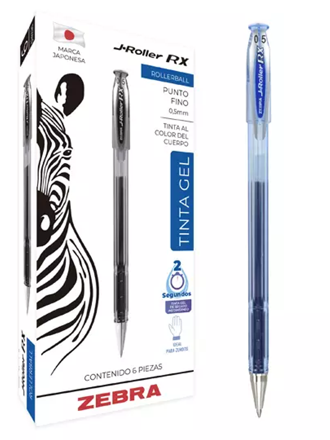 Bolígrafo de gel ZEBRA J-Roller RX punto 1