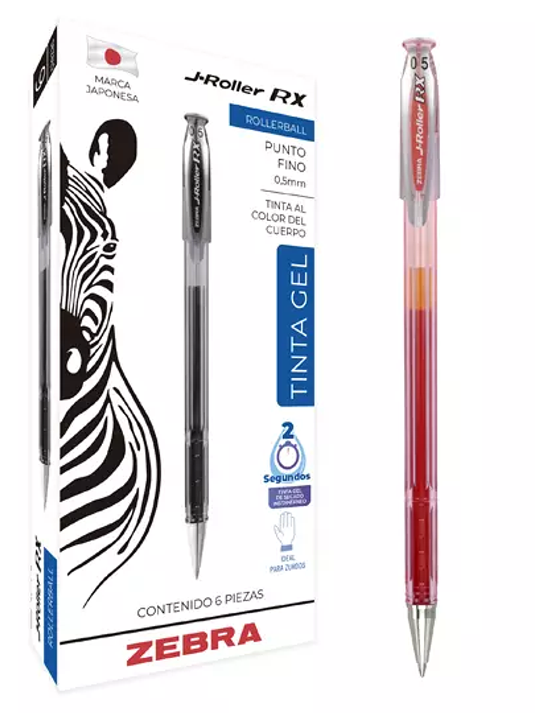 Bolígrafo de gel ZEBRA J-Roller RX punto 1