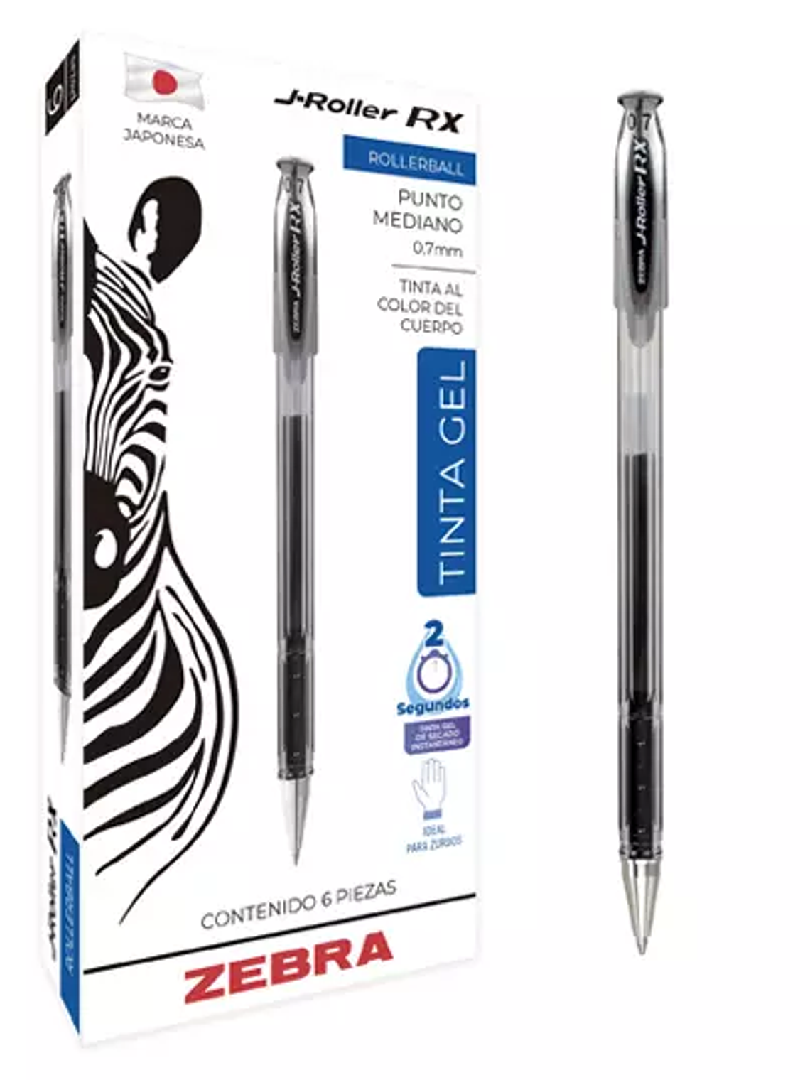 Bolígrafo de gel ZEBRA J-Roller RX punto 1