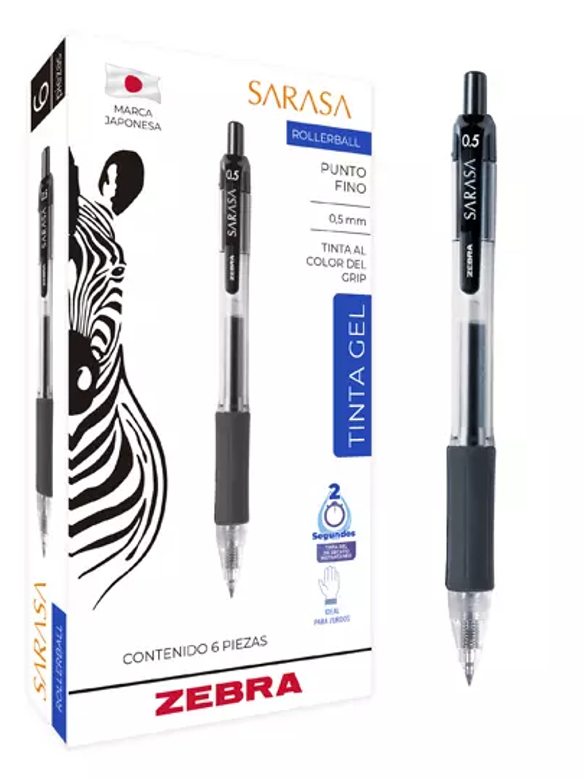 Bolígrafo de gel ZEBRA SARASA punto fino 1
