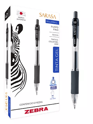 Bolígrafo de gel ZEBRA SARASA punto fino