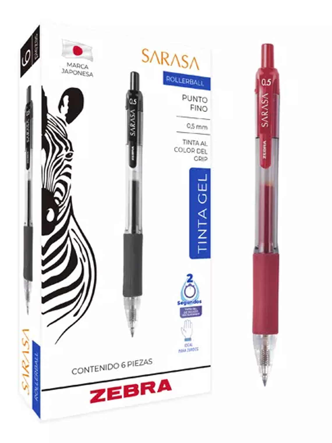 Bolígrafo de gel ZEBRA SARASA punto fino 1