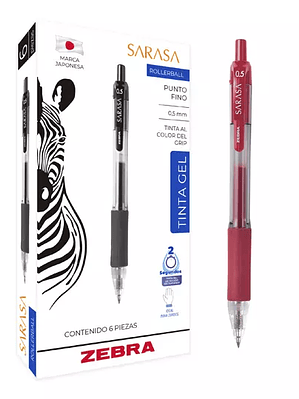 Bolígrafo de gel ZEBRA SARASA punto fino