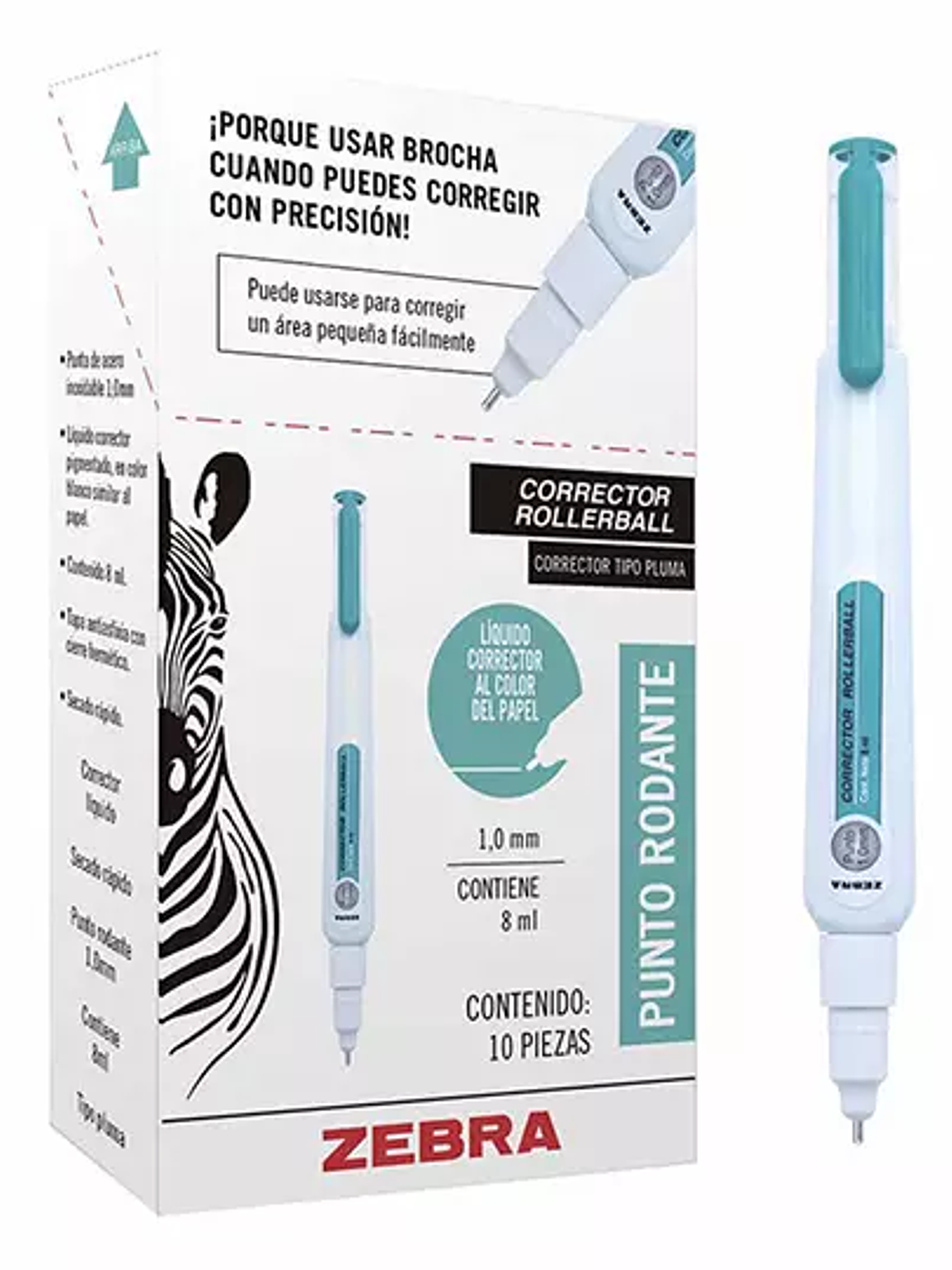 Corrector liquido en pluma ZEBRA punto m 1