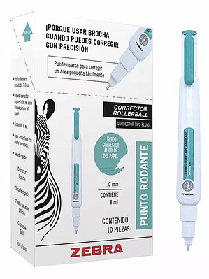 Corrector liquido en pluma ZEBRA punto m