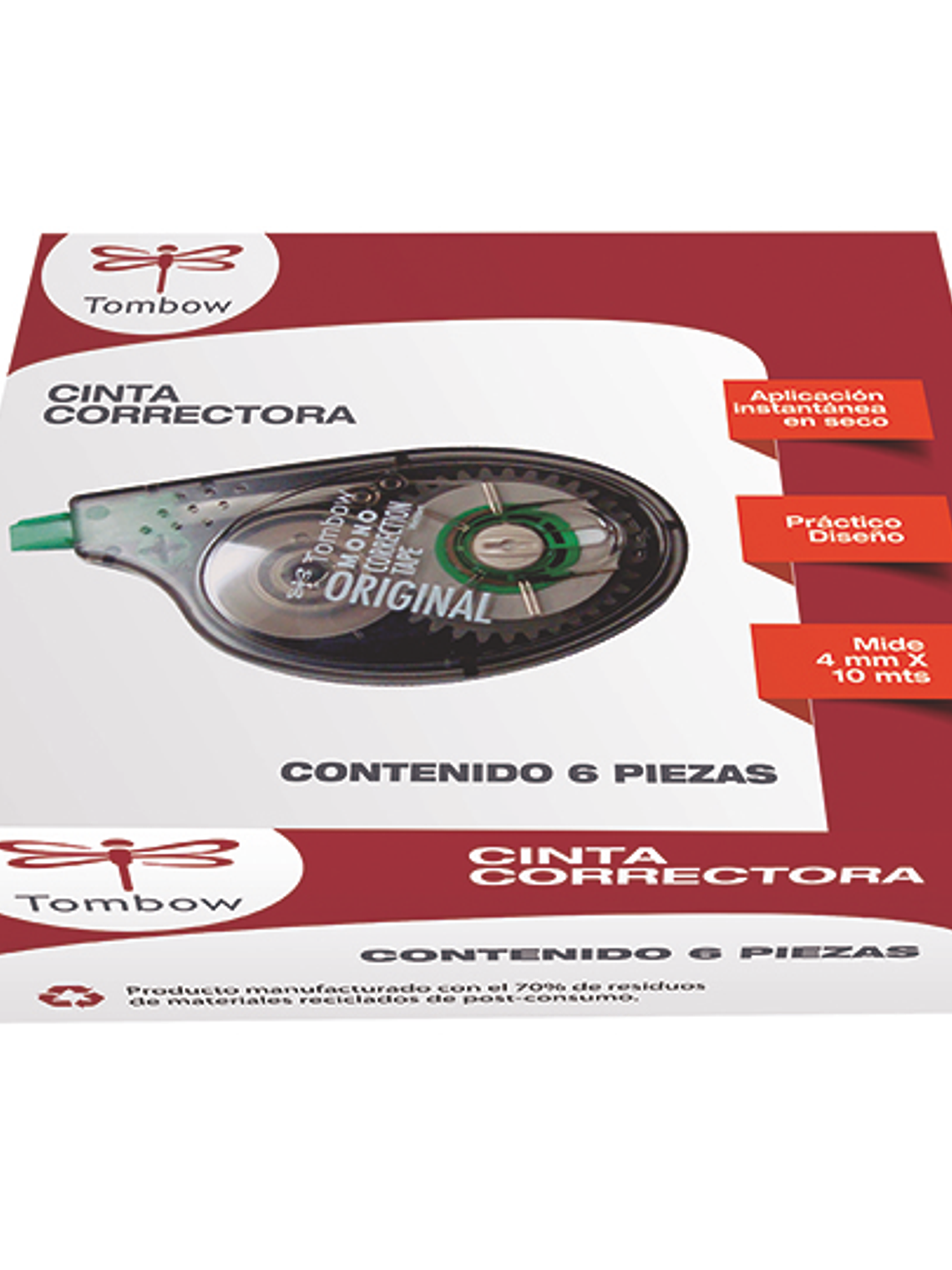 Corrector en cinta Tombow 4 mm x 10 mts 1
