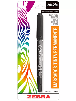Marcador ZEBRA Mckie doble punta fino y