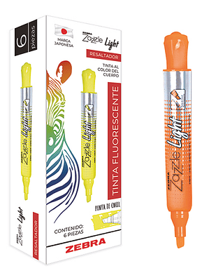 Resaltador ZEBRA Zazzle light fluorescen