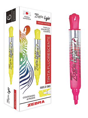 Resaltador ZEBRA Zazzle light fluorescen