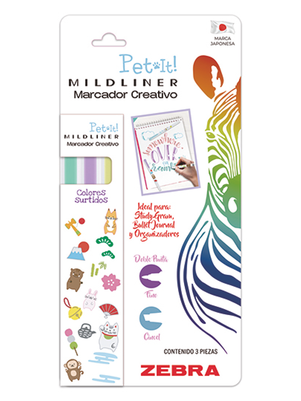 LM-Marcador ZEBRA MILDLINER Pet it doble 1