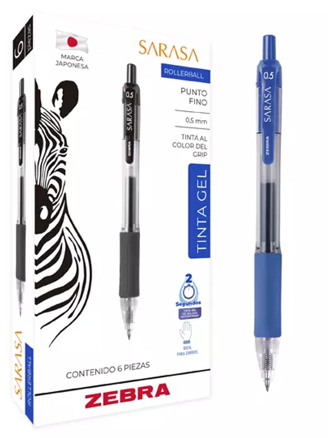 Bolígrafo de gel ZEBRA SARASA punto fino 1