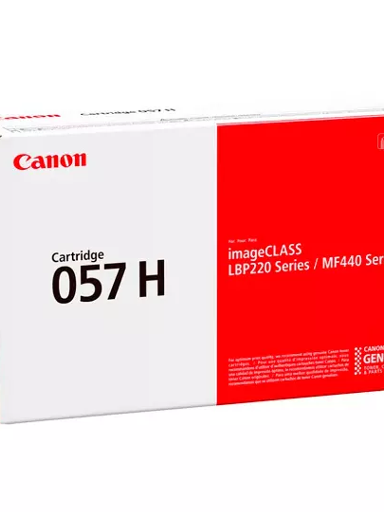 Cartucho Canon para toner 057H negro 1