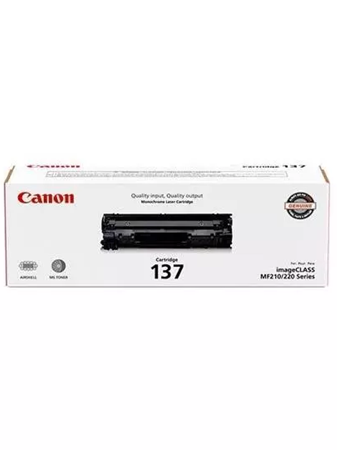Cartucho Canon para toner 137 negro 1