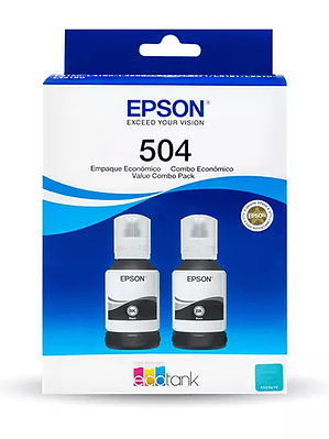 Kit tintas negras Epson T504 2 pzas