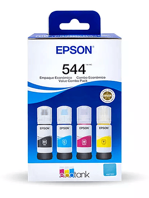 Kit tintas de color Epson T544 4 pzas