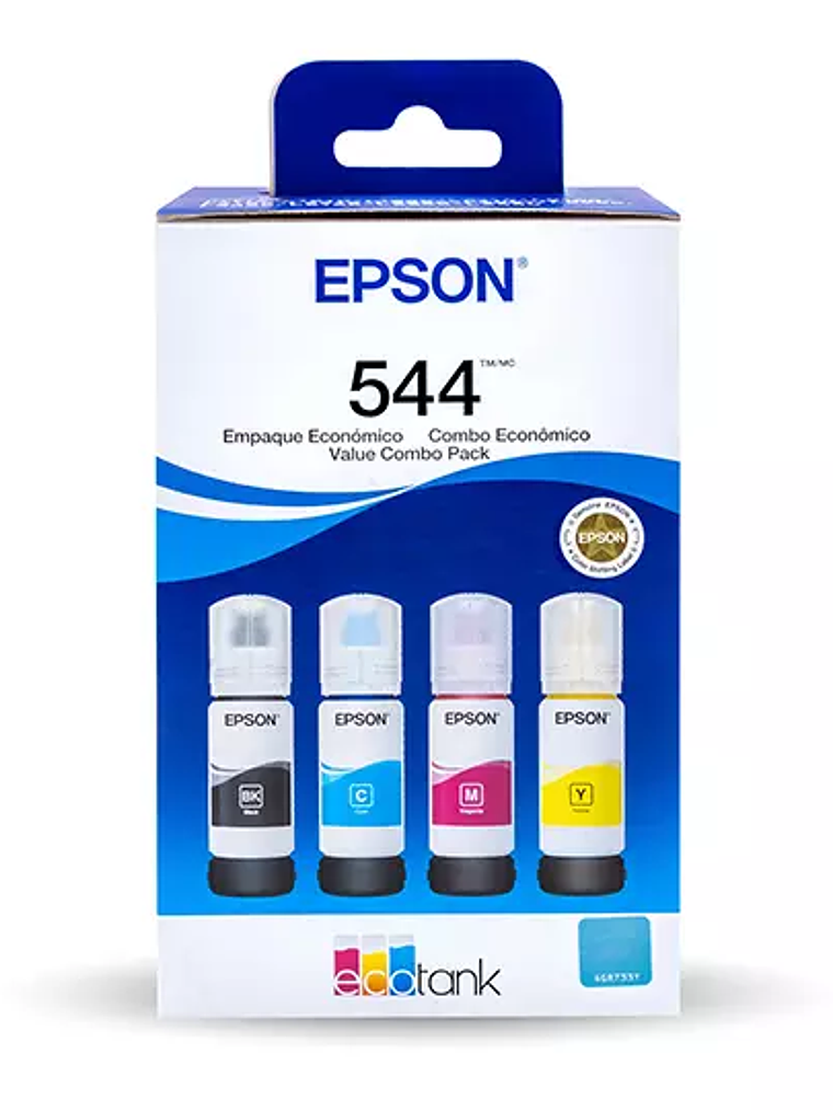 Kit tintas de color Epson T544 4 pzas 1