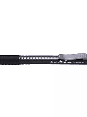 Goma clic erases grip Pentel negra caja