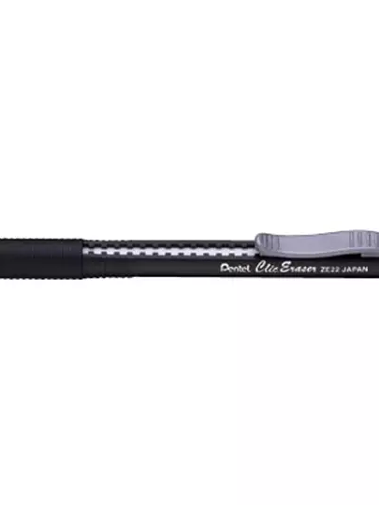 Goma clic erases grip Pentel negra caja 1