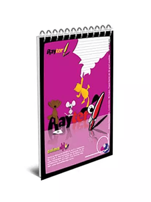 Block Rayter, tamaño taquigrafía de raya