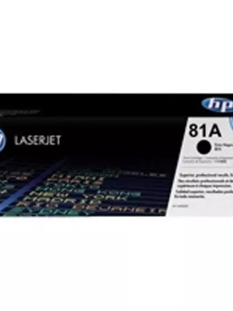 Cartucho de tóner negro HP 81a 1