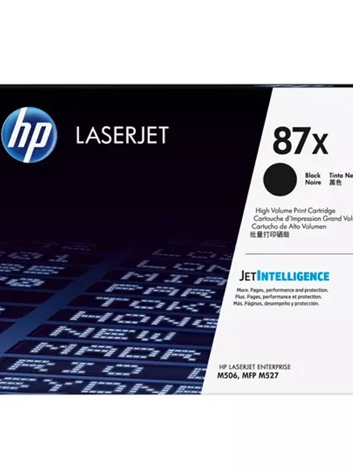 Cartucho de tóner negro HP 87x 1