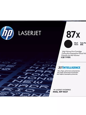 Cartucho de tóner negro HP 87x