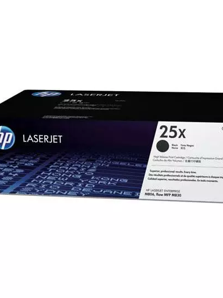 Cartucho de tóner negro HP 25x 1