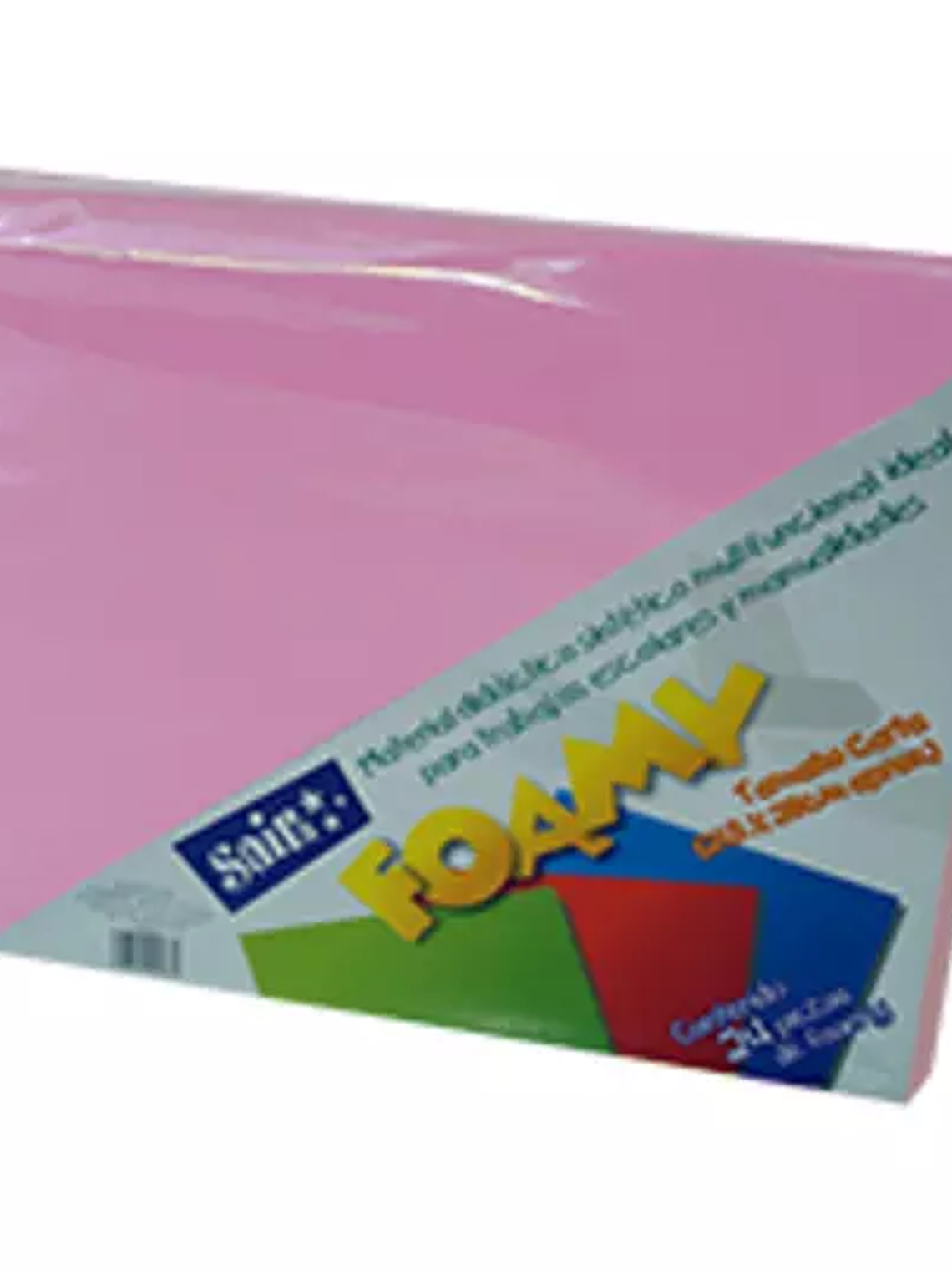 Foamy  saira tamaño carta   rosa 24 piez 1