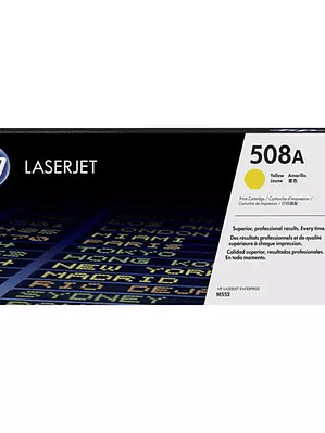 Cartucho de tóner amarillo HP 508a