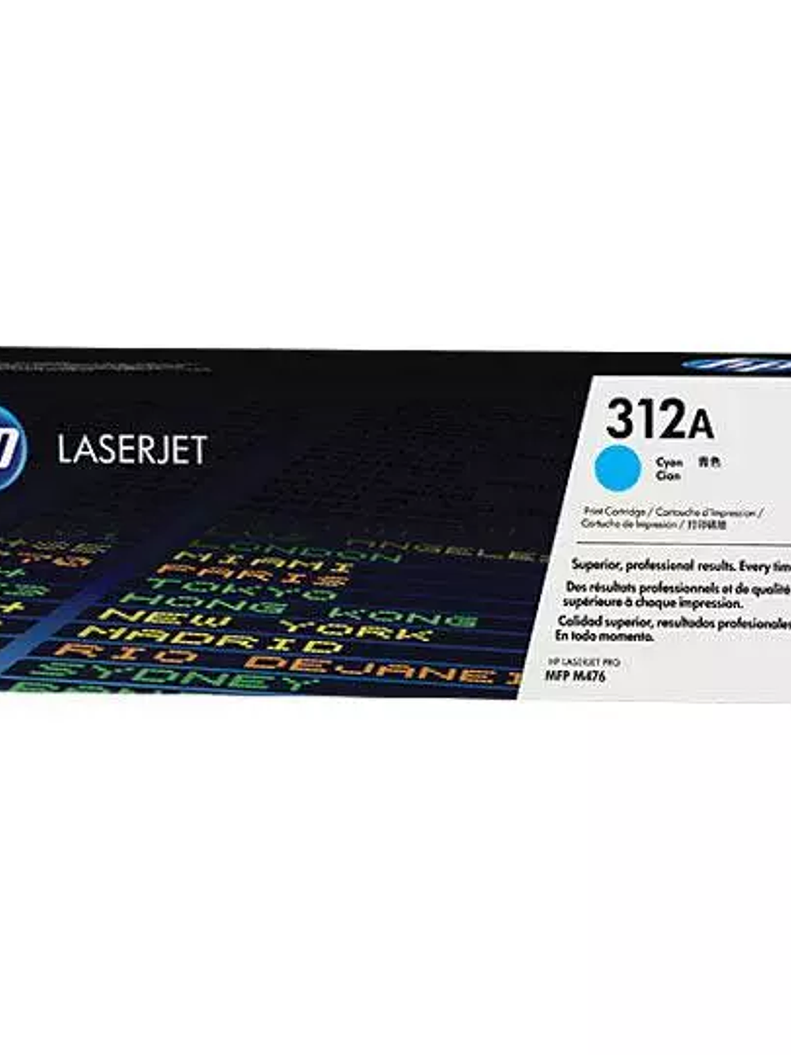 Cartucho de tóner cian HP 312a. 1